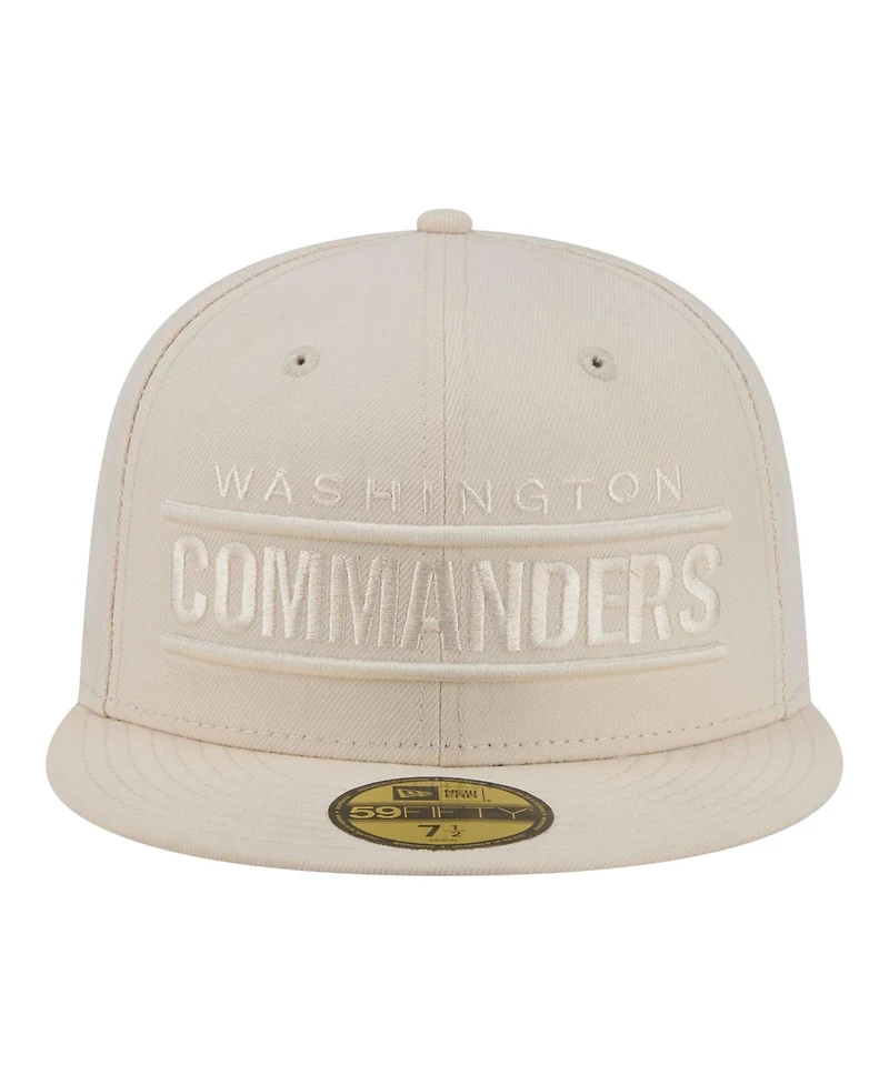 New Era Men's Cream Washington Commanders Color Pack 59FIFTY Fitted Hat
