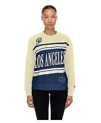 New Era Women's Navy/Cream Los Angeles Dodgers City Connect Gameday Fleece Sweatshirt