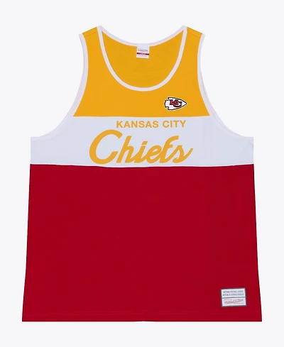 Mitchell & Ness Men's Red/Gold Kansas City Chiefs Head Coach Tank Top