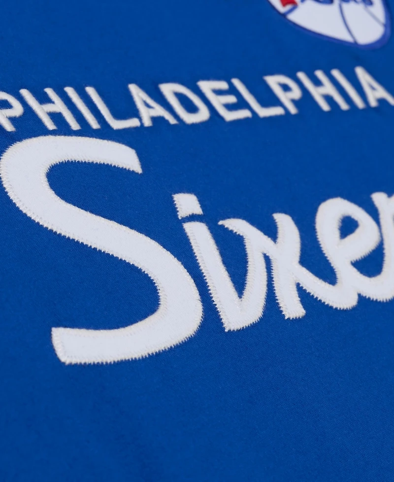 Mitchell & Ness Women's Royal Philadelphia 76ers Hardwood Classics Head Coach T-Shirt