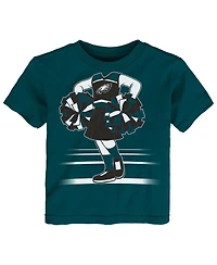 Outerstuff Girls Toddler Midnight Green Philadelphia Eagles Game Fit T-Shirt