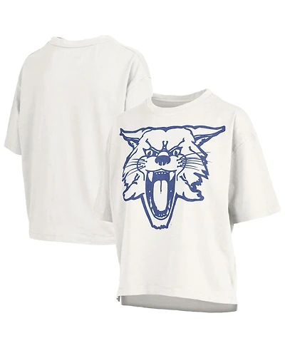 Pressbox Women's White Kentucky Wildcats Big Canvas Puff Castillo Motley Slub T-Shirt