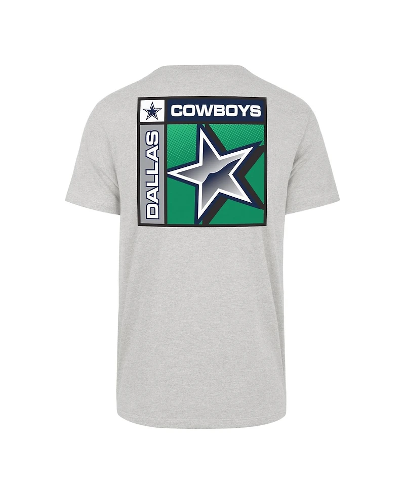 '47 Brand Men's Heather Gray Dallas Cowboys Chrome Plate Franklin T-Shirt