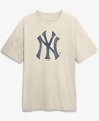 Fanatics Men's Cream New York Yankees Stadium Slub T-Shirt