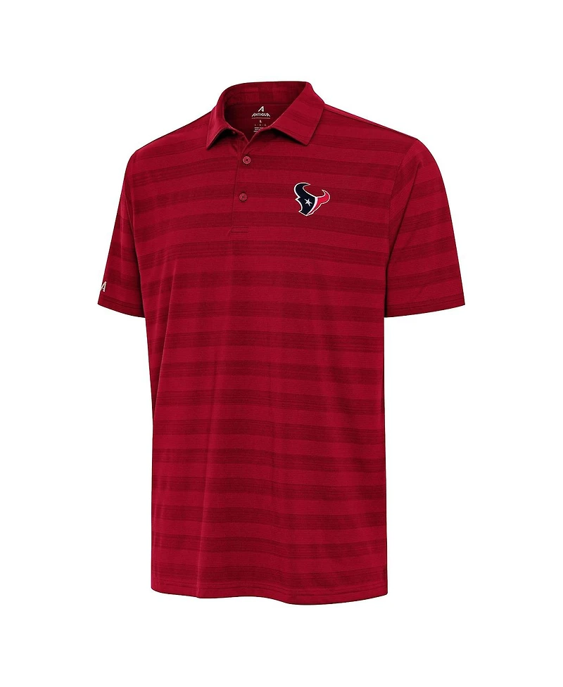 Antigua Men's Red Houston Texans Tunnel Polo Shirt