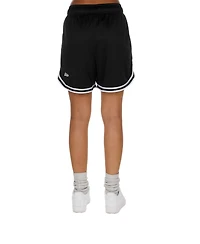 New Era Women's Silver/Black Las Vegas Raiders Sport Classics Mesh Shorts