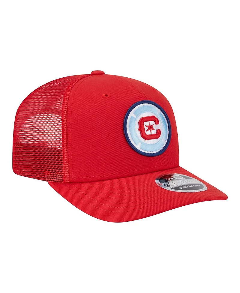 New Era Men's Red Chicago Fire Jersey Hook 9SEVENTY Adjustable Hat