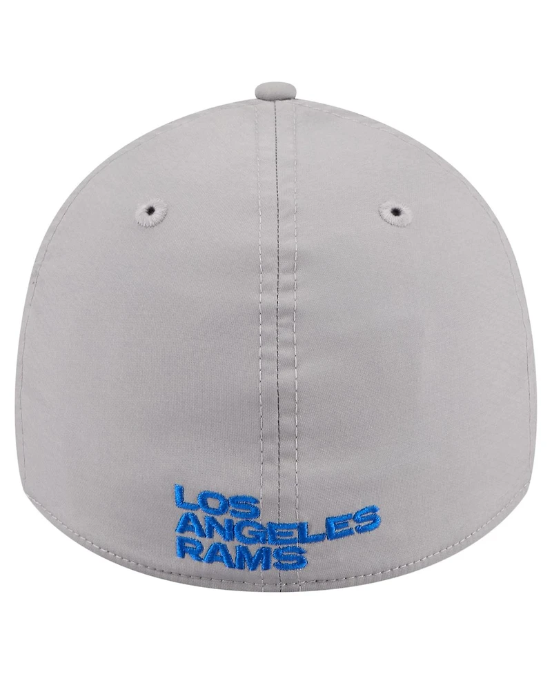 New Era Men's Gray Los Angeles Rams Perforated 39THIRTY Flex Hat