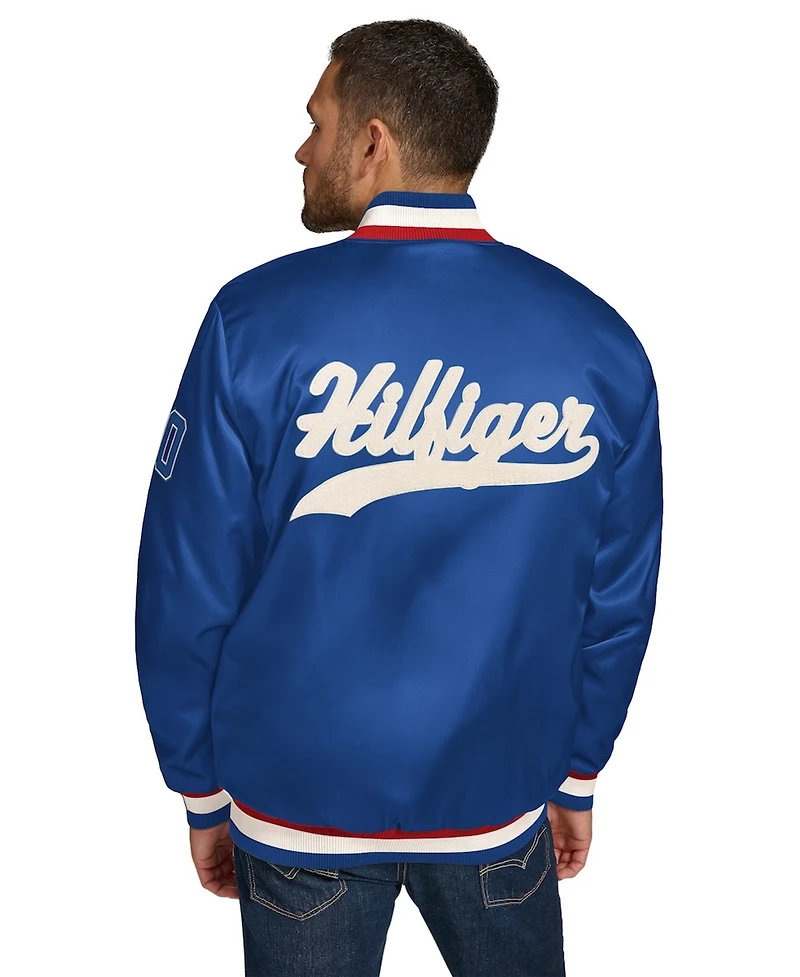 Tommy Hilfiger Men's Royal Buffalo Bills Dante Full-Snap Satin Jacket