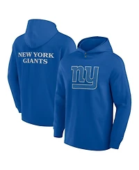 Fanatics Men's Royal New York Giants Elements Blaze Tri-Blend Long Sleeve Hoodie T-Shirt