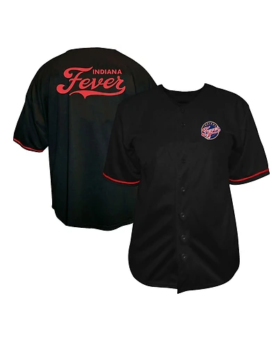 Fanatics Men's Black Indiana Fever Big Tall Full-Button Fashion Jersey