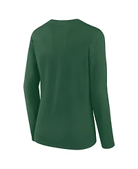 Fanatics Women's Green New York Jets Long Sleeve Scoop Neck T-Shirt