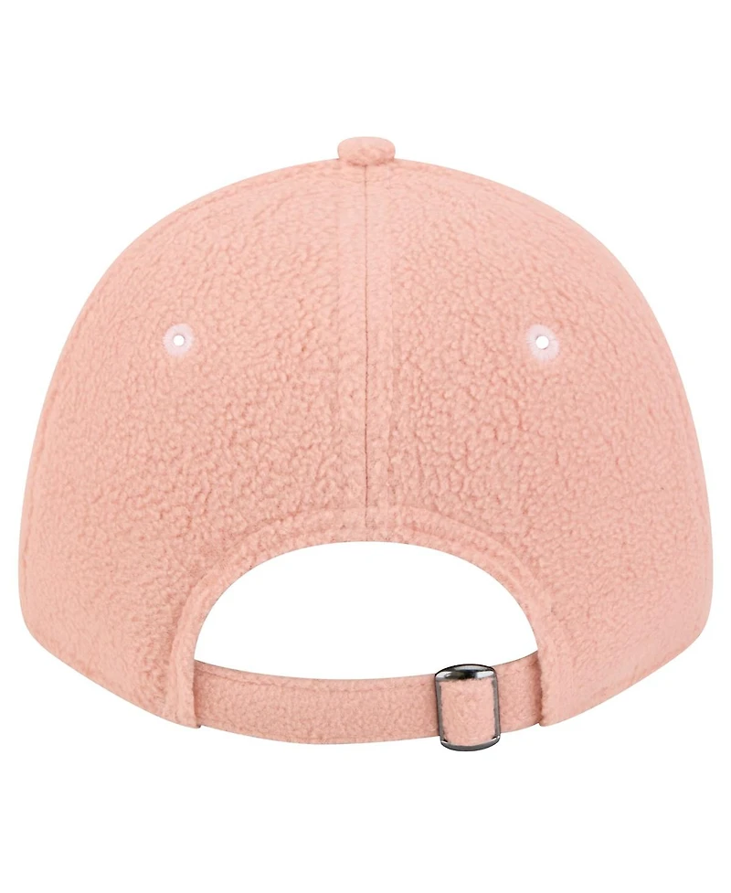 New Era Women's Light Pink Miami Dolphins Cozy Sherpa 9FORTY Adjustable Hat