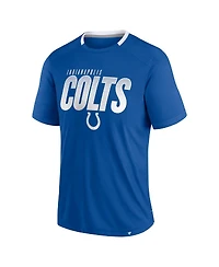 Fanatics Men's Royal Indianapolis Colts Defender Fade Slant T-Shirt