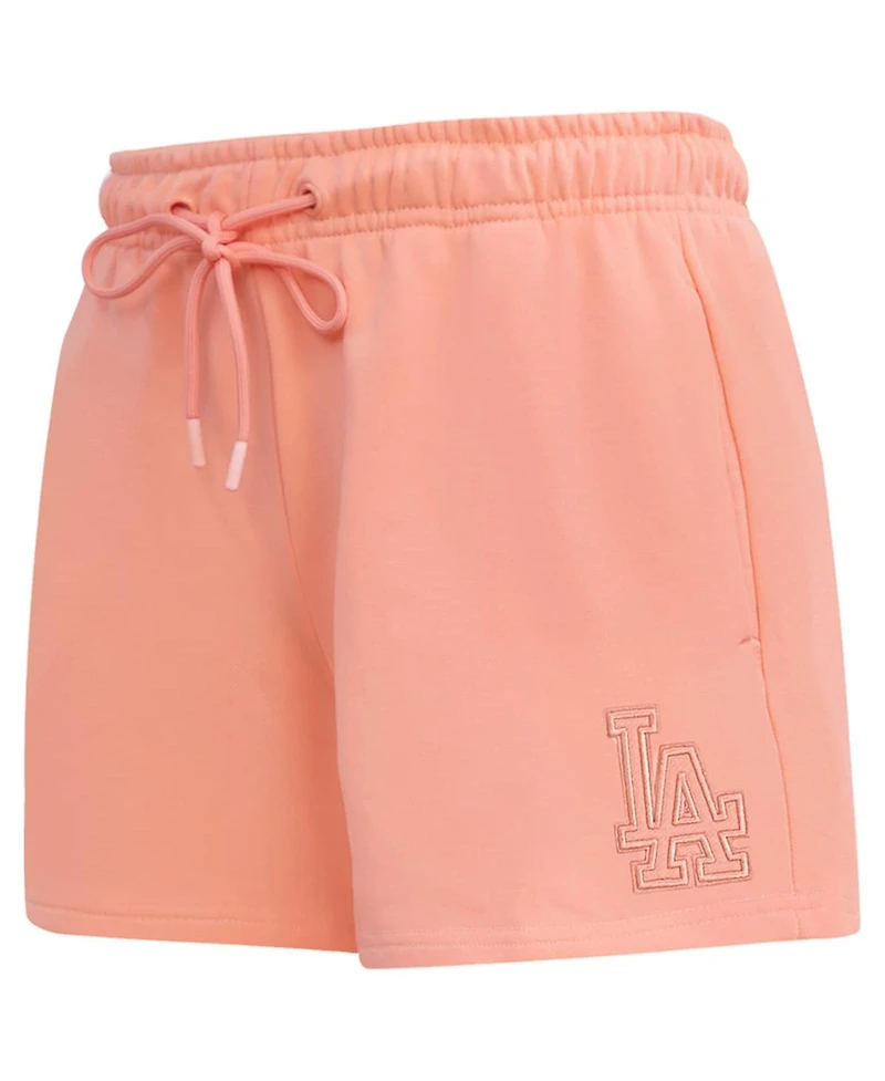 Pro Standard Women's Pink Los Angeles Dodgers Neutral Fleece Shorts