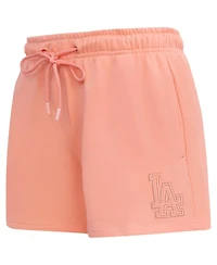 Pro Standard Women's Pink Los Angeles Dodgers Neutral Fleece Shorts