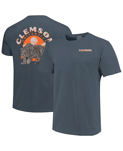 Image One Men's Navy Clemson Tigers Comfort Colors Team Statue T-Shirt