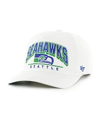 '47 Brand Men's White Seattle Seahawks Coltrane Throwback Rope Hitch Adjustable Hat