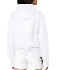 G-iii 4Her by Carl Banks Women's White Seattle Mariners Heart Fleece Pullover Hoodie