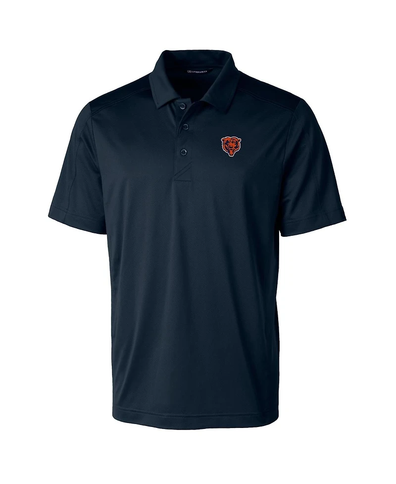 Cutter & Buck Men's Navy Chicago Bears Throwback Logo Big Tall Prospect Textured Stretch Polo Shirt