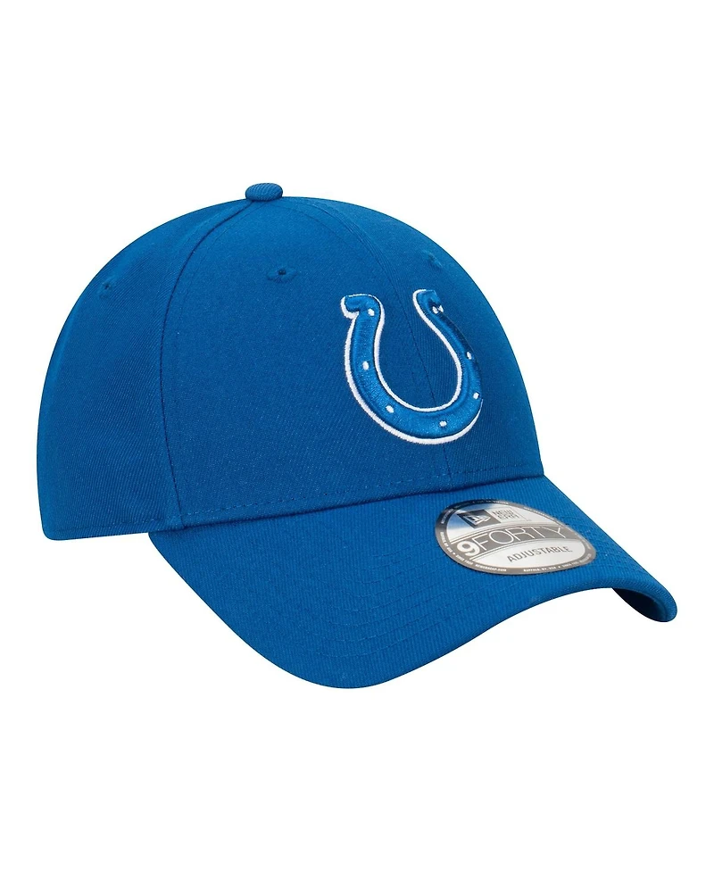 New Era Men's Royal Indianapolis Colts Core Team 9FORTY Adjustable Hat
