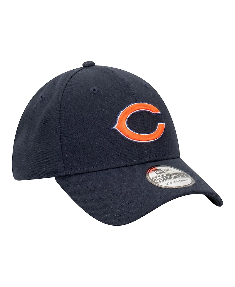 New Era Men's Navy Chicago Bears Core Team 39THIRTY Flex Hat