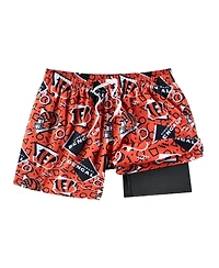 Chubbies Men's Orange Cincinnati Bengals Game Day Fit Classic Lined Swim Trunks
