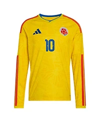 Adidas Men's James Rodriguez Yellow Colombia National Team 2026 Home Replica Long Sleeve Jersey