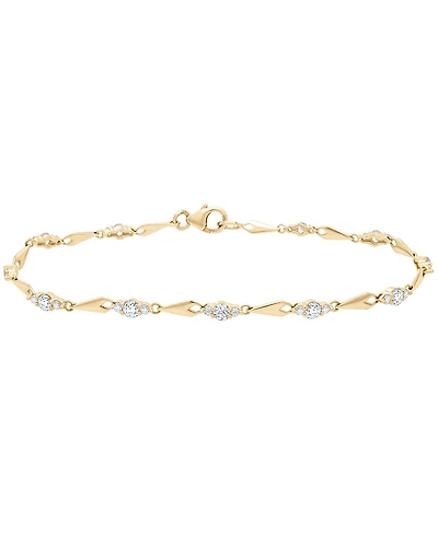 Macy's Diamond (1 ct. t.w.) Bracelet in 10k Yellow Gold