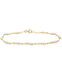 Macy's Diamond (1 ct. t.w.) Bracelet in 10k Yellow Gold