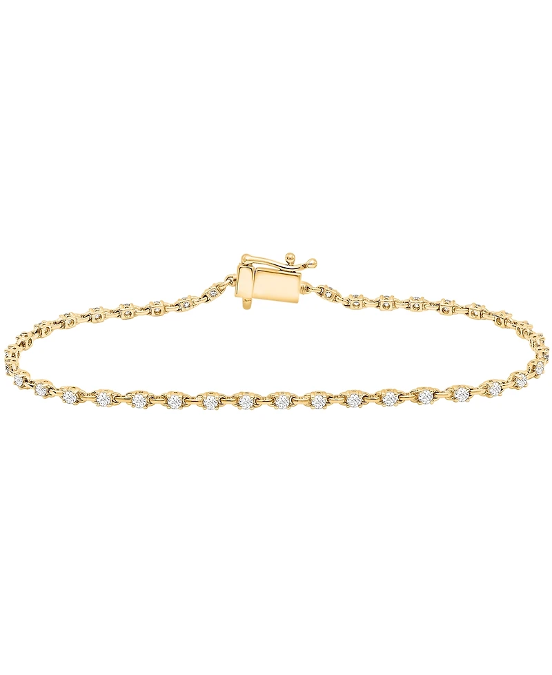 Macy's Diamond (1 ct. t.w.) Bracelet in 10k Yellow Gold