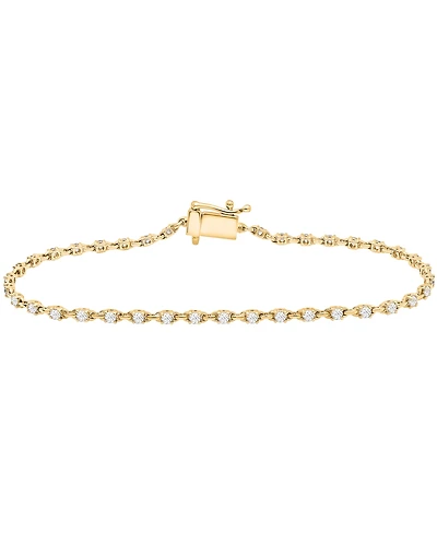 Macy's Diamond (1 ct. t.w.) Bracelet in 10k Yellow Gold