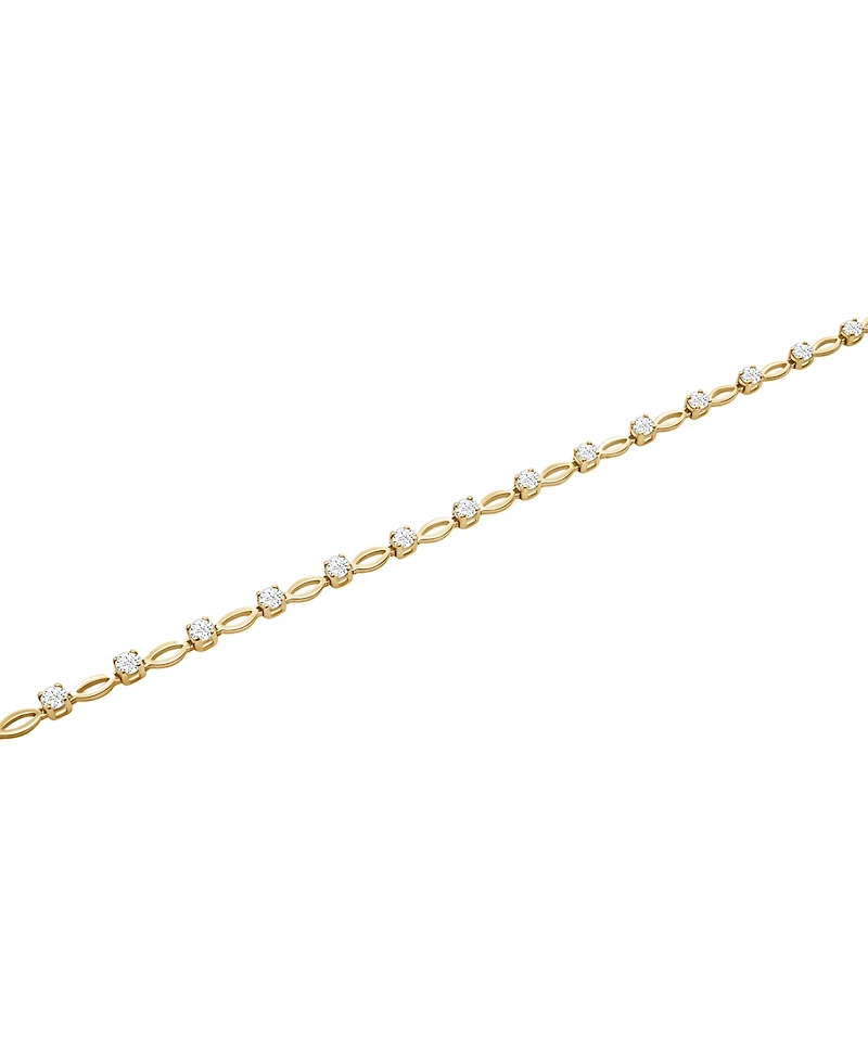 Macy's Diamond (1 ct. t.w.) Bracelet in 10k Yellow Gold