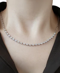 Macy's Diamond (1/2 ct. t.w.) Necklace in Sterling Silver