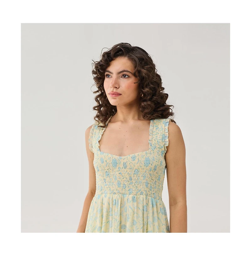 Reistor Women's Smocked Maxi Dress