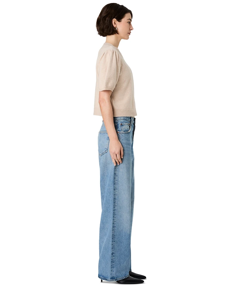 French Connection Women's Yulia Knit Puff-Sleeve Top