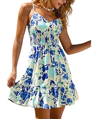 Cupshe Women's Summer Fun Floral Mini Beach Dress