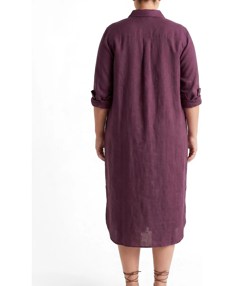 Universal Standard Plus Odeon Linen Shirtdress