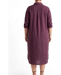 Universal Standard Plus Odeon Linen Shirtdress