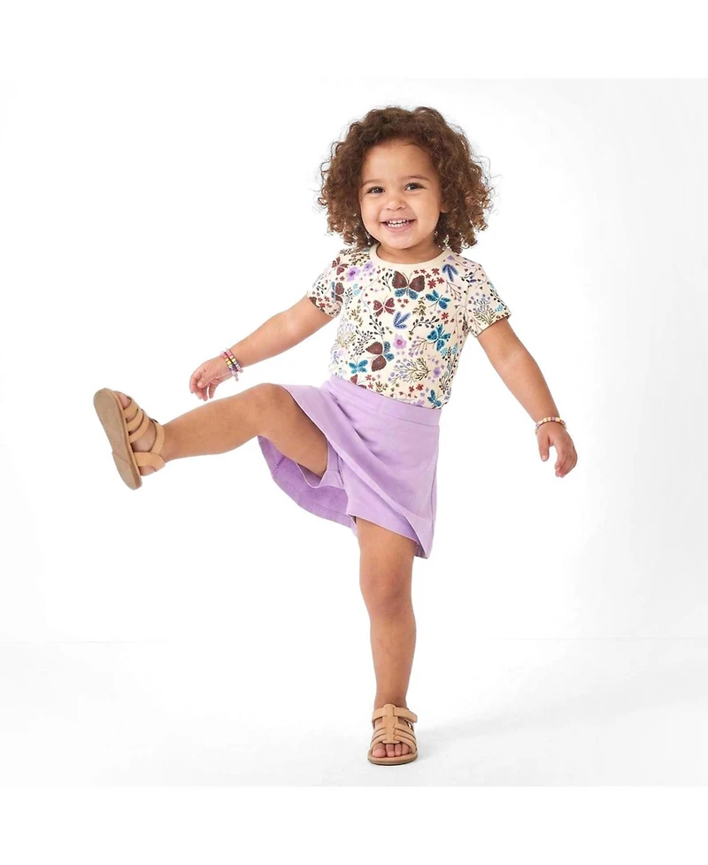 Mightly Toddler Fair Trade Organic Cotton Ribbed Scoop Neck Tee