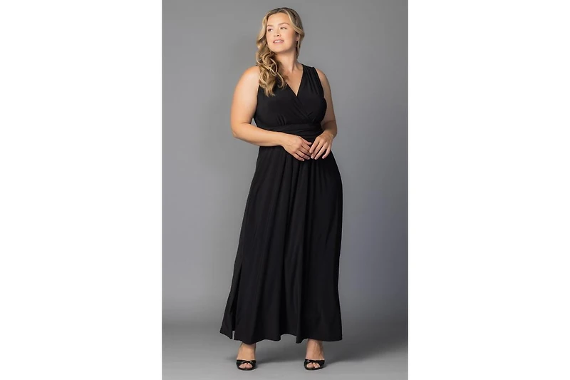 Kiyonna Women's Plus Daniela Sleeveless Maxi Dress
