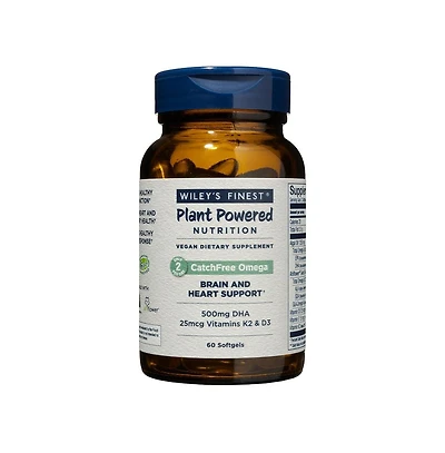 Wiley s Finest CatchFree Omega - Omega-3 - Plant-Based Algae Oil