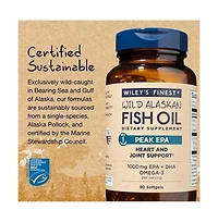 Wiley's Finest Wild Alaskan Fish Oil Peak Epa