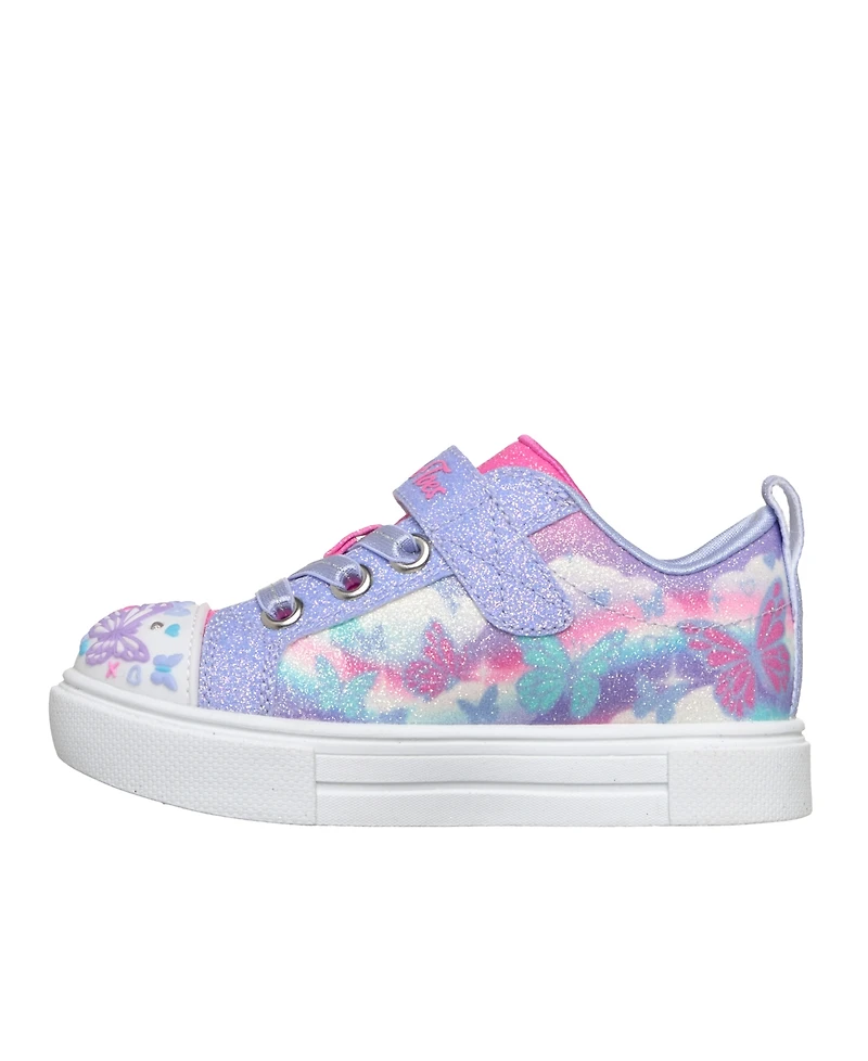 Skechers Toddler Girls Twinkle Toes: Sparks - Butterfly Sky Light-Up Fastening Strap Lifestyle Sneakers from Finish Line