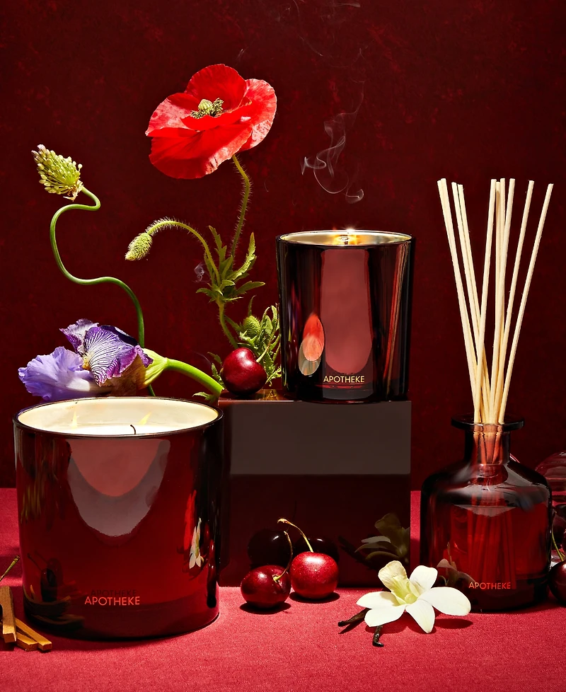 Apotheke Bitter Cherry 3-Wick Scented Candle, 26 oz.