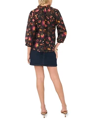 Vince Camuto Women's Ruffle V-Neck Peasant-Sleeve Top