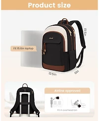 Lovevook Laptop Backpack for Women, 15.6 inch Waterproof College Backpack Woman with Laptop Compartment Computer Bag Travel Backpack Purse