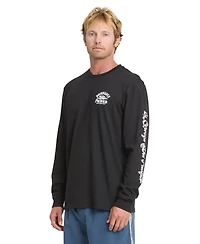 Quiksilver Men's Pacifico Signage Crewneck Long-Sleeve T-Shirt