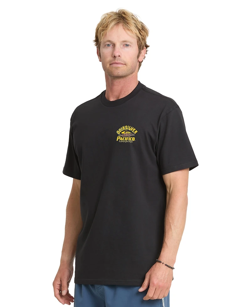 Quiksilver Men's Pacifico Signage Crewneck Short-Sleeve T-Shirt