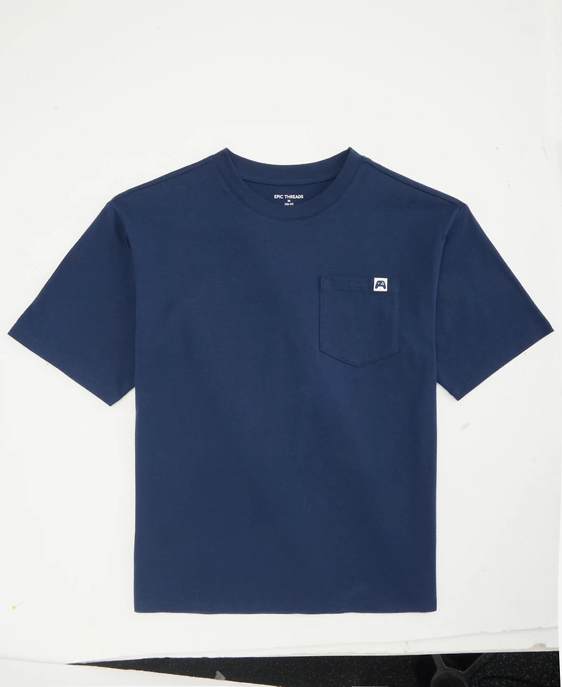 Epic Threads Boys' Xs-xl Heathered Pocket T-Shirt, Macy's Exclusive